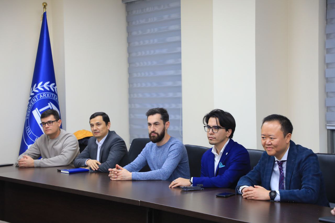 Toshkent arxitektura-qurilish universitetida Murad Buildings kompaniyasi vakillari bilan uchrashuv o‘tkazildi